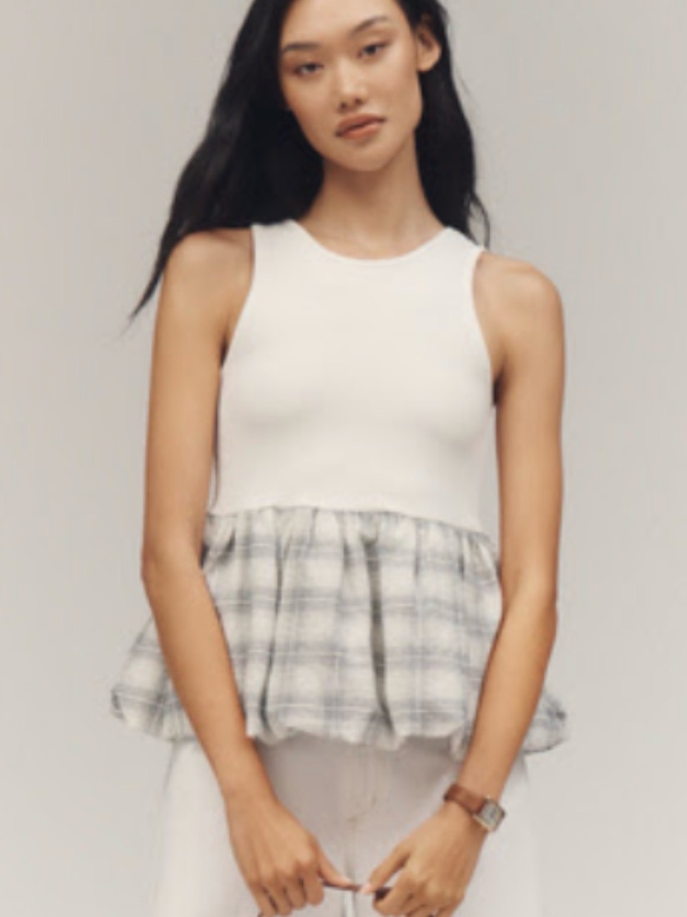 Brand New Women’s Maeve Bubble Peplum Tank